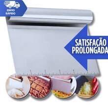 Jogo 4 Peças – Espátula e  Raspador Cortadora Inox Cozinha Pão Chocolate Bolo Massas Alisador Régua Multifuncional - KIT 03 UNIDADES - Visão 5