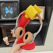 1pc Building Block Headphone Stand, Unique Building Block Design, Fashionable And Practical, Cool Desktop Accessory - View 7