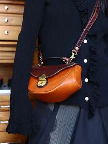 2026 New PU Material Boat-Shaped Bag, Shoulder Crossbody Bag, Portable Ins Style - Multicolor - View 7