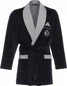 Bathrobe - Ciemnoniebieski C1 - Zobacz 2