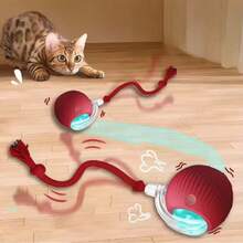 Interactive Cat Ball Toy, Automatic Rolling Ball With Tail, Rechargeable Smart Interactive Pet Toy, Smart Cat Mouse - Multicolor - View 4