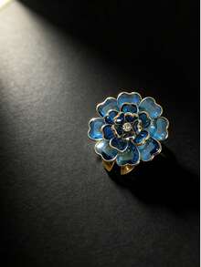 Estos gemelos con diseño floral irradian un ambiente de moda y elegancia. Los botones de camisa son un accesorio lujoso para reuniones de damas, un regalo perfecto para mujeres y una opción ideal para fiestas diarias y festivas. - Multicolor - Ver 4