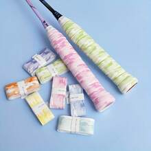 7pcs Camouflage Gradient Badminton Racket Grip Tape - Sweat-Absorbent, Anti-Slip, Shock-Absorbing, Breathable Wrap - Super Absorbent Super Grip Sleeve, Suitable For Pickleball And Badminton - Multicolor - View 2