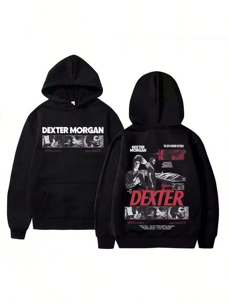 TV Shows Dexters Bay Harbour Butcher Men's Hoodie Casual Size Fashionable Retro Sweatshirt Essentials Hoodie Hoodie Women Sweatshirts Women Hoodies Men's Hoodie Sweatshirts Men Essentials Fear - 黑色 - 查看 1
