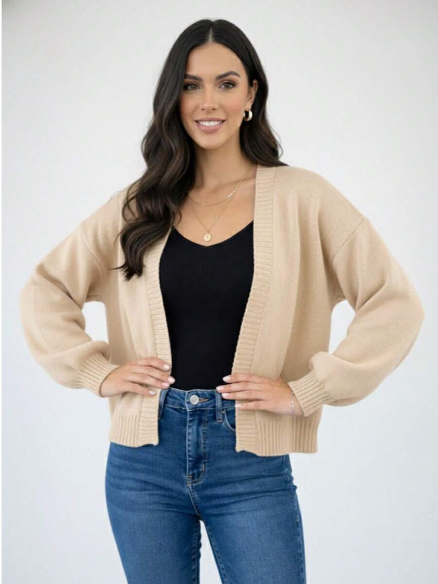 Winter Cardigan Coat, Women's Fashion, Cold And Warm Weather - Cát mịn - Xem 1