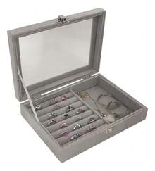 Lecute Jewelry Boxes - Grey - View 1