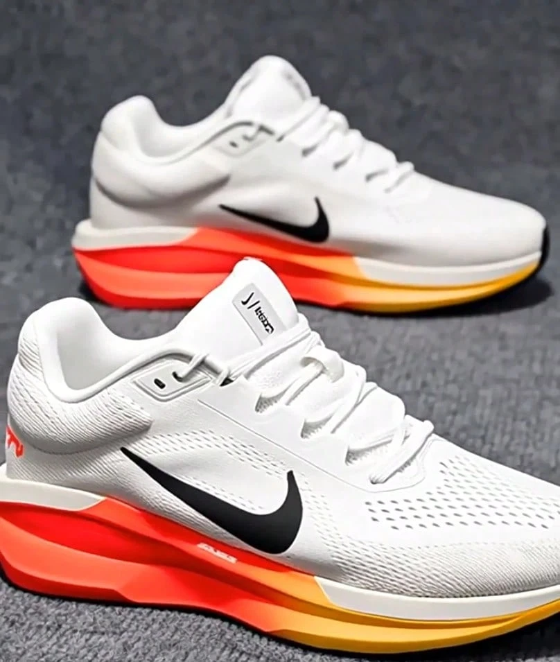 Nike New WINFLO 11 Mesh Sports Shoes - Cushioning And Breathable Running Shoes - White - View 1