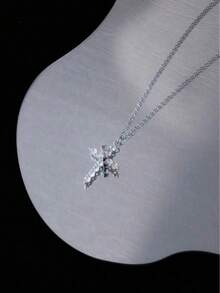 母亲节礼物推荐：升级版皇冠十字架项链、14K镀金皇冠十字架吊坠项链、简约钻石金项链、信仰十字架首饰、初领圣餐项链 - 彩色 - 查看 6