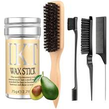 8pcs Daily Hair Styling Tool Set - Includes 200ml Spray Bottle, 75g Hair Wax Stick, Hairline Trimmer Brush, Donut Bun Maker, And Comb, For Smooth And Neat Everyday Hairstyles - 彩色 - 查看 16