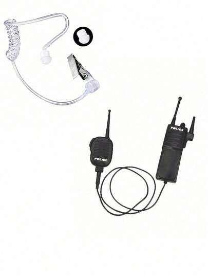 2pcs Set (1 Walkie-Talkie, 1 Earplug) Plastic Material, Costume Walkie-Talkie, Equipment, Cosplay Accessories, Earplug, Earphone, Cosplay Props, Performance Props, Clothing Props, Couple Performance Props, Suitable For Outdoor Party Themes, Home Clothing Props, Makeup Shooting Props, And Daily Wear. This Is A Very Durable, Fashionable, And Personalized Anime Cartoon Costume Accessory (The Walkie-Talkie Has No Actual Function, Plastic Toy)
