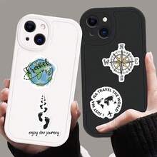 50张世界旅行卡通涂鸦贴纸，防水DIY贴纸，适用于手机、杯子、行李箱、剪贴簿等文具用品，趣味贴纸，Kindle适用 - 50PCS - 查看 8