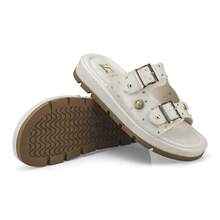 Women's Sandal, Flat Shoe, Rhinestone Papete, Fashionable, Comfortable, 052-040 - Tắt - Xem 5
