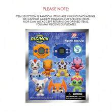 Official 3D Animation Character Series Blind Box Clip Keychain, Randomly Includes Agumon, Gabumon Or Other Characters, Suitable As Anniversary Gift For Mom And Friends - MN-70715/MN-70715-3PCS - View 7