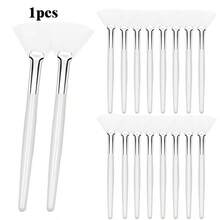 1/3/5/10/20pcs Fan-Shaped Makeup Brushes, Face Mask Application Brushes, Soft Cosmetic Skincare Tools, Acid Brushes For Beauticians, Suitable For Mud Masks, Toners, Creams, Spa Skincare Tools - Multicolor - View 12