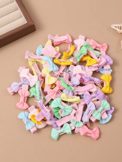 10pcs/Pack Candy Color Mini Bangs Clips For Girls, Cute Hairpins For Daily Wear, Also Great Gifts, Suitable For Spring (Random Color)