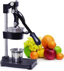 Cast Iron Juicer - Easy-To-Clean Heavy-Duty Manual Juicer, Professional Citrus Juicer - Stainless Steel Lemon Squeezer - Manual Citrus Press & Orange Squeezer - Orange Juicer (Black) Desktop Juicer,Up To 99% Juice Yield, ,Quiet Low-Decibel Operation - màu đen - Xem 1