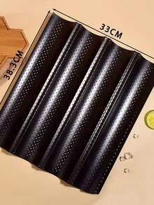 1pc Silicone Baguette Bread Mold, 4-Cavity Non-Stick Baking Tray, Frame Design, Home Baking French Baguette Bread Mold, Suitable For Baking Crispy Baguettes - View 3
