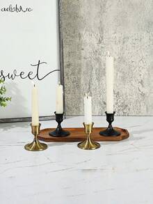 1/2pcs Minimalist Wedding Candle Holders, Silver/Gold Ceramic Center Decor, Suitable For Romantic Dinners And Bridal Showers, 2026 Wedding Decor Essential, Creates Elegant Ambiance For Dining Tables And Desktops, Mother's Day, Father's Day Gift - Silver Ceramic Candle Holder - View 8