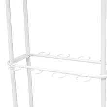 kangten Champagne Holder Wine Glass Stemware Rack Champagne Flute Holder With Wheels UK - White - View 6