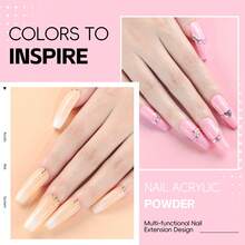 coscelia Acrylic Nail Kit With UV LED Nail Lamp Acrylic Powder Set Glitter Nail Powder With 30ML Acrylic Liquid And Gel Nail Polish Set For Acrylic Nail Extension Nail Art Decoration Tools Set - Nhiều màu 05 - Xem 2