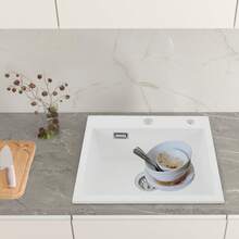YUNRUX Kitchen Sinks - White - View 10