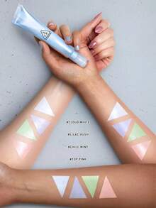 3CE Cooling Mint Liquid Primer, Complexion Correcting Base Makeup, Pore Minimizing Concealer Brightening, Lightweight Moisturizing Formula, 2-In-1 Concealer & Brightening, Oil-Control Matte Long-Lasting 48 Hours, Suitable For All Skin Types Smooth Primer, Korean Cosmetics. - CHILL MINT - View 5