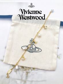 Vivienne Westwood Emiliana Collection Irregular Baroque Simulated Pearl Bracelet Gold Tone, Brass - 金色 - 查看 9