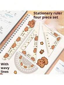1pc/Random Plastic Cute Capybara Cartoon Ruler - Ideal For School And Office Use - Unique Gift Idea - Perfect Back To School Gift - Multicolor - View 7