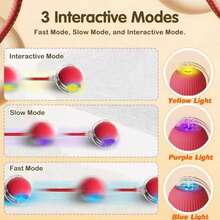 Interactive Cat Ball Toy, Automatic Rolling Ball With Tail, Rechargeable Smart Interactive Pet Toy, Smart Cat Mouse - Multicolor - View 2