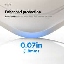 Elago Compatible With Samsung Galaxy Buds 4 Pro & Galaxy Buds 4 Case, Premium Silicone Cover With Carabiner, Full Protection, Wireless Charging, Headphone Accessories, For Men, For Women [Stone] - 結石 - 查看 6