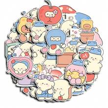 40张柔软可爱的卡通贴纸 - 小熊和水果主题，可用于装饰日记本、水瓶和手机壳，剪贴簿用品，文具趣味贴纸，Kindle适用 - 40件 - 查看 2