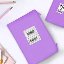 10/20/30pcs Mixed Size Self-Sealing Plastic Bags, Solid Color Shipping Bags, Multi-Purpose Thick Waterproof Self-Adhesive Packaging Bags, Suitable For School, Office, Mailing, Shipping, Extra Large Courier Envelopes, Applicable For Apparel Logistics Storage - Purple - View 7