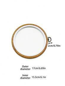 Vintage Wood Grain Embroidery Hoop, Available In Oval And Round Shapes, Suitable For Beginners And DIY Craft Enthusiasts, Applicable For Cross Stitch, Punch Needle, Fluffy Embroidery And Other Embroidery Crafts, Also Can Be Used As Wall Decor - Antique Embroidery Hoop - View 15