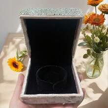 奢华复古水钻手链首饰盒，多功能首饰盒，中秋节生日礼物盒 - 彩色 - 查看 2