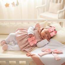 Baby Girls Rompers - Rusty Rose - View 10