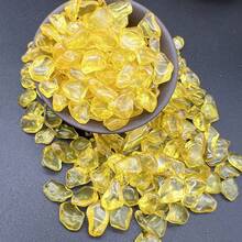 100g Golden Yellow Citrine Small Crystal Pebbles, Suitable For Succulent Pots, Cacti, Bonsai, Vase Filler, Potted Plants, Aquariums And Glass Containers. Perfect For Home Decor And Creative Indoor/Outdoor Design. - View 8