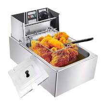 Freidora de Aceite Industrial Shtark 6 Litros Gris SHTFRY01 - Tipo de Enchufe A USA (110-127V) - Ver 2