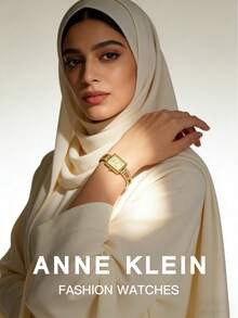 Anne Klein 女士金色石英手镯腕表，香槟色旭日纹表盘，优雅模拟腕表，可调节珠宝表扣，手镯式表带，礼品腕表，10/4898CHGP - 金色1 - 查看 2