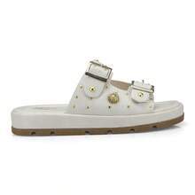 Women's Sandal, Flat Shoe, Rhinestone Papete, Fashionable, Comfortable, 052-040 - Tắt - Xem 3
