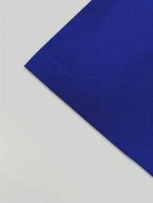 American Sports T-Shirt Brazil Football Street Style International Unisex Men's Women's 100% Cotton Top Premium Streetwear New Release Immediate Shipping Various Colors!! - 寶藍色 - 查看 2