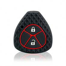 Silicone Car Key Case Cover For Auris HiLux Corolla Fortuner Prado Camry Yaris Vitz Vios Ractis 2/4 Button - black - View 8