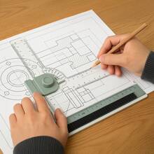 Adjustable Angle Drawing Board With Parallel Motion Ruler, Art Table For Students, Architects, Engineers & Artists - A4 - View 7