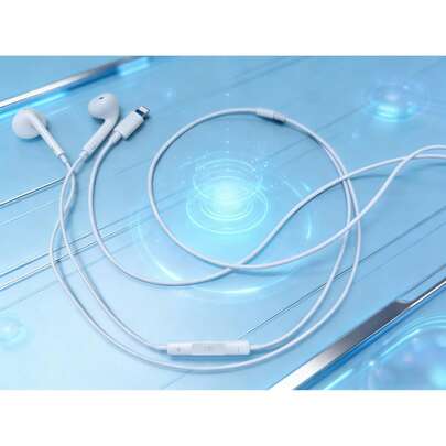 Wired Earphones With Lightning Connector, Built-In Remote For Music, Calls, And Volume Control, In-Ear Wired Headphones - Lightning Interface, Hands-Free Calling Support, For IPhone 14/13/12/11/XR/XS/X/8/7/SE/Pro/Pro Max (Bluetooth Connection Required For Use)