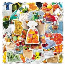 50 Pcs Bagged Realistic Fruit & Vegetable Stickers - Creative Graffiti Decor For Fridges, Cars, Phones & Journals Scrapbook Supplies Stationery Funny Stickers Kindle - 50PCS - View 8