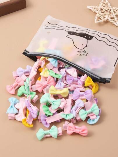 10 piezas de pinzas de flequillo de unicolor para niñas, pinzas de flequillo laterales mini lindas, adecuadas para uso diario, también hacen un gran regalo, perfecto para la primavera (color enviado al azar)