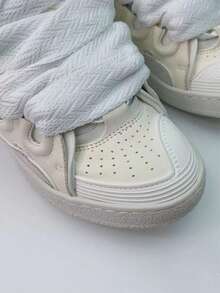 1双休闲运动鞋，男女通用时尚复古情侣鞋，平底低帮学生鞋，带鞋盒，适合送礼、上学、跑步 - 彩色 - 查看 3