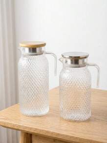 1 件大容量耐高温水壶 - 非常适合夏季饮料、餐厅、柠檬水、果汁和茶，易于清洁的设计 - 彩色 - 查看 6