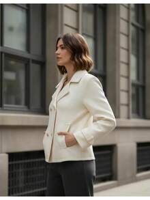 Women's Blazer La Batida Tailored Double Button - Beige - View 2