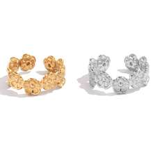 Frminee 2pcs/1pc Floral Design Rings - Minimalist Elegant Stainless Steel Jewelry For Women, Perfect Gift For Daily Wear, Vacation Or Holiday Occasions - Multicolor - View 8