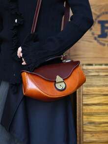 2026 New PU Material Boat-Shaped Bag, Shoulder Crossbody Bag, Portable Ins Style - Multicolor - View 3